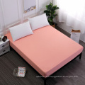 Solid Color Polyester Queen  Size Bed Microfiber Fitted bed sheet set stock